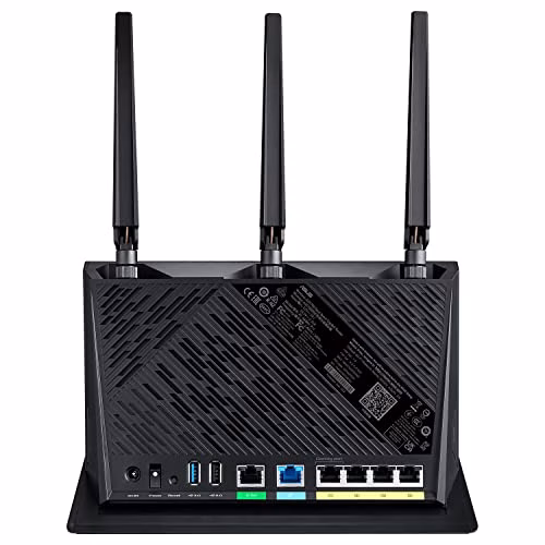 ASUS RT-AX86U Pro AX5700 Gaming Router estendibile con Mobile Tethering, alternativa ai Router 4G 5G Dual Band WiFi 6, Porta 2.5G, Compatibile con PS5, AiProtection Pro, Parental Control