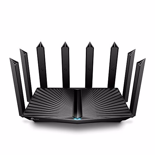 TP-Link Archer AX90 - Router Wi-Fi 6 Gigabit Triband AX6600Mbps, Router F (FTTH | FTTB | Ethernet) fino a 2.5Gbps, WPA3, TP-Link HomeShield, OneMesh, Tether App