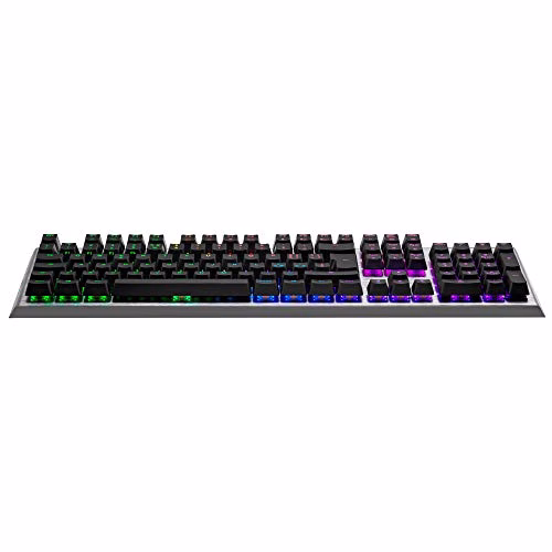Cooler Master CK550 V2 Tastiera Meccanica Gaming -Retroilluminazione RGB, Funzionalità al Volo, Telaio in Alluminio e Poggiapolso Incluso - Layout Italiano / Switch Red