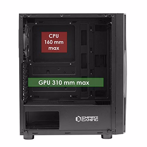 EMPIRE GAMING – Case PC Gamer Diamond ARGB Mid-Tower ATX – Pannello Frontale Diamante plexiglass e Pannello Laterale in Vetro temperato – 4 Ventole LED RGB direzionabili 120 mm