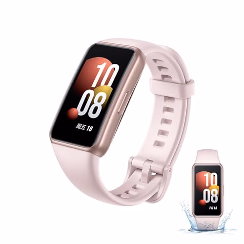 HONOR band7 smart band, grande schermo AMOLED da 1,47",96 modalità di allenamento Durata della batteria di 14 giorni Rilevatore di ossigeno nel sangue per tutti i giorni Adatto a maschi e femmine ROSA