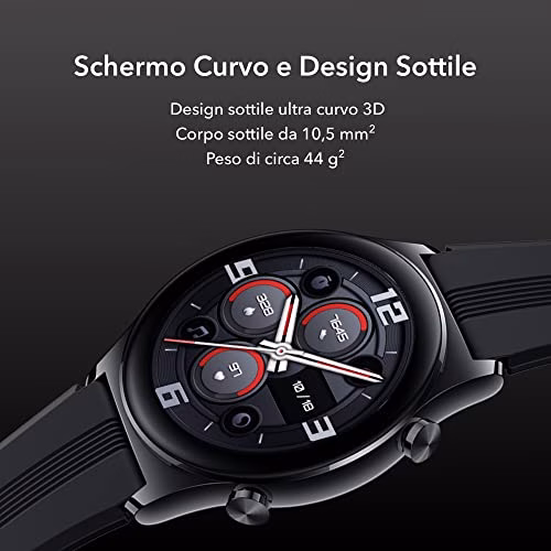 Honor Watch GS 3, Smart Watch con Touch Screen AMOLED da 1,43", Orologio Ftness con Frequenza Cardiaca, Monitoraggio del Sonno e dell'Ossigeno nel Sangue per Android, GPS 104 Diverse Modalità Sportive