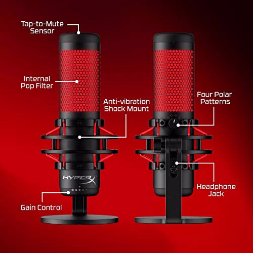 HyperX Quadcast – Microfono Standalone per streamer e podcaster