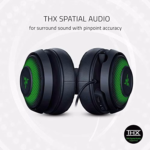 Razer Kraken Ultimate Cuffie On-Ear da Gioco USB per PC e Switch Dock con Audio Surround, Microfono ANC e RGB Chroma, Nero (RGB Chroma)