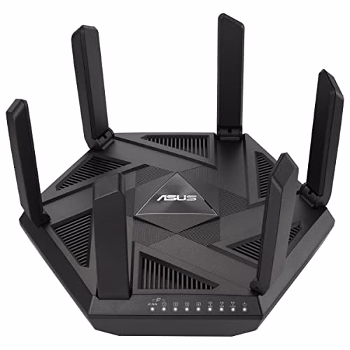 ASUS AXE7800 Router estendibile con Mobile Tethering, alternativa ai Router 4G 5G Tri-band WiFi 6E (802.11ax), 6GHz 2.5G, ASUS Safe Browsing, AiProtection Pro, Parental Control, Link Aggregation