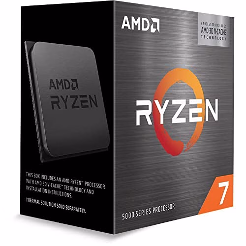 Amd Ryzen 7 5800X3D Box, ‎Grigio ceramica, ‎4 x 4 x 0.6 cm, 99.22 grammi