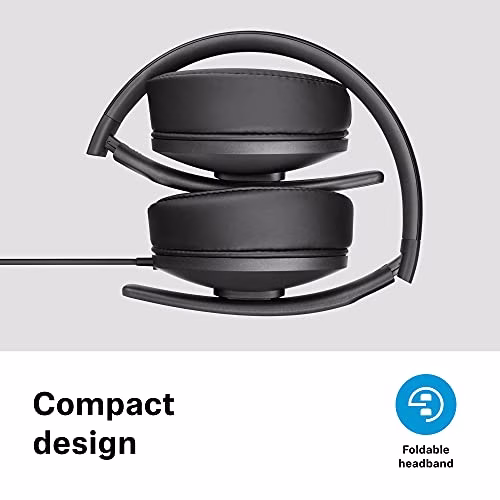 Sennheiser HD 300 Cuffia Circumaurale, 18–20,000 Hz (-10 dB), Leggera, Richiudibile, Nero