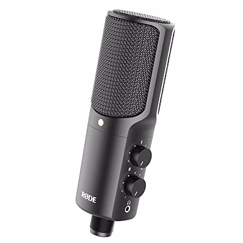 RODE NT-USB Microfono USB a Condensatore Versatile di Qualità da Studio con Filtro Anti-Pop e Treppiede per Streaming, Gioco, Podcasting, Produzione Musicale, Registrazione Vocale e Strumentale