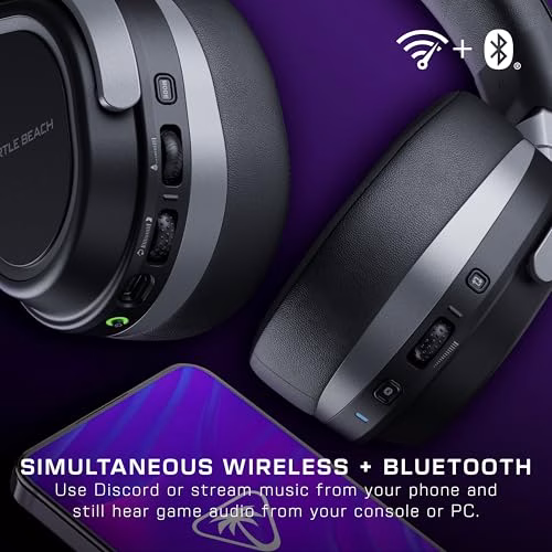 Turtle Beach Stealth 700 Nero Xbox Cuffie da Gioco Wireless con 80 ora Batteria, Altoparlanti da 60mm, Doppi trasmettitori e Bluetooth per Xbox Series X o S, Xbox One, PC e Mobile