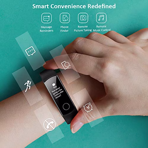 HONOR Band 5 Smartwatch Orologio Fitness Tracker Uomo Donna Smart Watch Cardiofrequenzimetro da Polso Contapassi Smartband Sportivo Activity Tracker,Nero