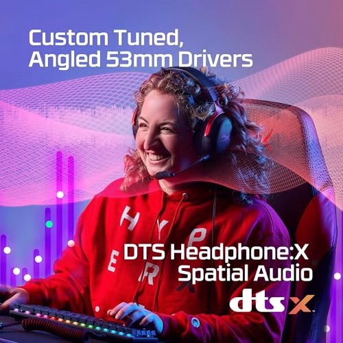 HyperX Cloud III, Cuffie da Gaming con Cavo USB-C, Controlli Audio Integrati, Telaio in Alluminio, Cuscinetti in Memory Foam Rivestiti in Similpelle, Adatto per PS4, Xbox e PC, Nero/Rosso