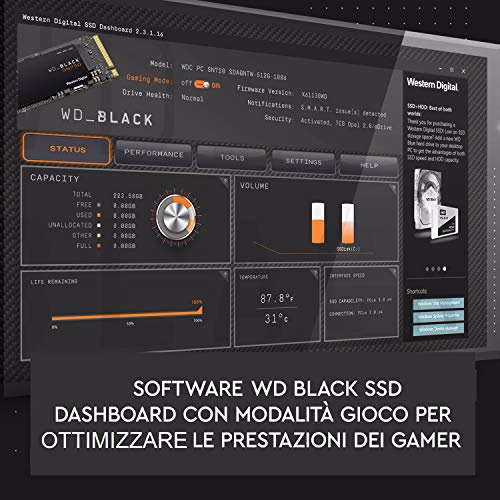 WD BLACK SN750 NVMe SSD Interno per Gaming ad Alte Prestazioni, 500 GB