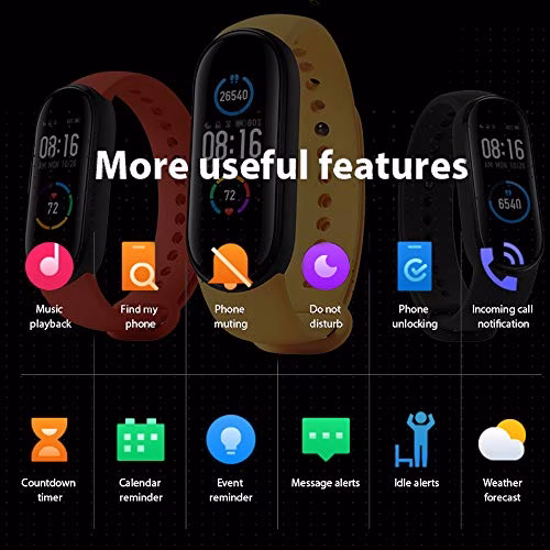 Xiaomi Mi Band 5 Activity Braccialetto Smart, Activity Monitor, Nero