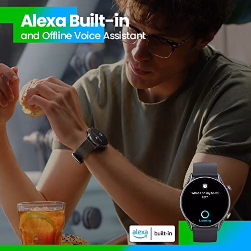 Amazfit GTR 3 Orologio intelligente da uomo e donna con monitoraggio della salute, schermo AMOLED da 1,39", orologio sportivo GPS con 150 modalità sportive, batteria da 21 giorni, Alexa