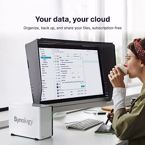 Synology DS223J NAS desktop a 2 alloggiamenti, bianco