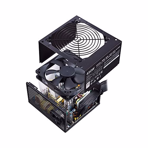 Cooler Master Alimentatore MWE 450 White 230V V2, Spina UE - 80 PLUS 230V Certificato UE, Ventola 120 HDB Silenziosa, Circuito DC-to-DC + LLC con Singola Linea +12V - 3 Anni di Garanzia