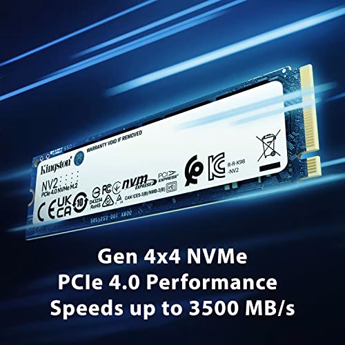 Kingston NV2 NVMe PCIe 4.0 SSD Interno 1TB M.2 2280 -SNV2S/1000G
