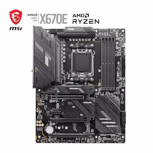 MSI MAG X670E TOMAHAWK WIFI Scheda Madre ATX - Supporta AMD Ryzen 7000, AM5-80A SPS VRM, DDR5 Memory Boost 6600+MHz/OC, PCIe 5.0 x16, M.2 Gen5, Wi-Fi 6E