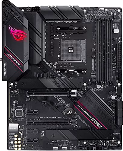 ASUS ROG Strix B550-F Gaming WiFi II Scheda Madre Gaming ATX, AMD B550, Socket AM4, DDR4, PCI 4.0, LAN Intel 2.5Gb, WiFi 6E (802.11ax), 2xM.2, 6xSATA 6GB/s, 2xUSB 3.2 Gen 2, Aura Sync RGB, Nero