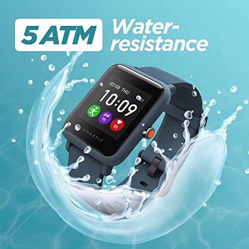 Amazfit Bip S Lite Smartwatch Orologio Fitness Tracker, Display Always-on, 150 Quadranti, Durata Batteria 30 Giorni, Impermeabil 5 ATM, Montoraggio della Frequenza Cardiaca, Notifiche Messaggi