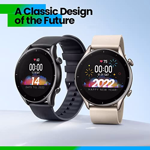 Amazfit GTR 3 Orologio intelligente da uomo e donna con monitoraggio della salute, schermo AMOLED da 1,39", orologio sportivo GPS con 150 modalità sportive, batteria da 21 giorni, Alexa