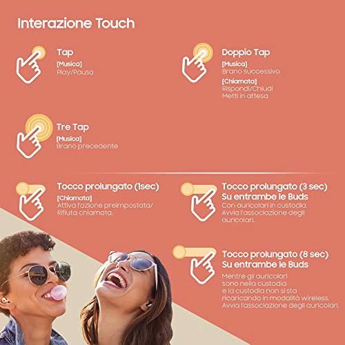 Samsung Galaxy Buds Live Auricolari True Wireless Open-type senza tappi In-Ear, Tre Microfoni, Controlli Touch, Ricarica Wireless, Cancellazione attiva del rumore, Black [Versione Italiana]