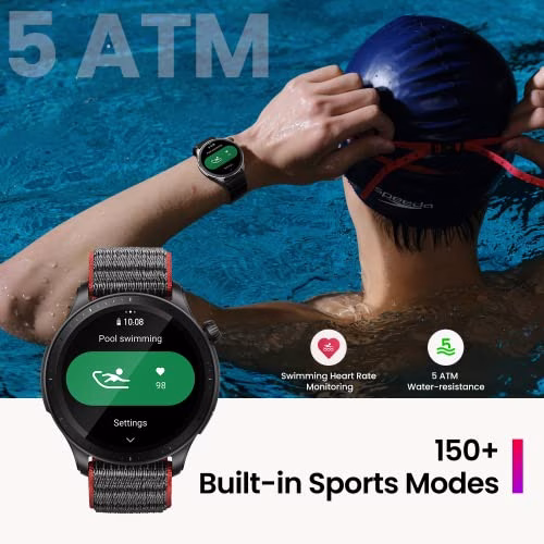 Amazfit GTR 4 Smartwatch Orologio Intelligente, Dual Band GPS, 6 Posizioni Satellitari, 150 modalità Sportive, Riproduzione di Musica, Telefonate Bluetooth, Alexa, AMOLED, SpO2, Cardiofrequenzimetro