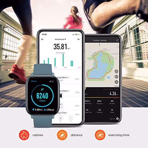 Amazfit GTS, Smartwatch Unisex Adulto, Black