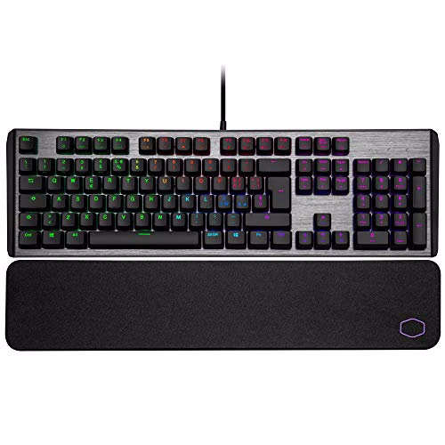 Cooler Master CK550 V2 Tastiera Meccanica Gaming -Retroilluminazione RGB, Funzionalità al Volo, Telaio in Alluminio e Poggiapolso Incluso - Layout Italiano / Switch Red
