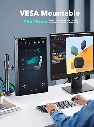 Monitor Portatile 4K Display Mobile UPERFECT 17 Pollici con Rapporto di Contrasto 3840 * 2160 1500:1 Luminosità 500 Nit Schermo IPS HDMI 2 USB C per Laptop PC Macboo Xbo PS4/5 Switch, Compatibile VESA