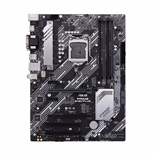 ASUS PRIME B460M-PLUS, Scheda madre Intel B460 (LGA 1200) ATX, 1x connettore RGB, doppia M.2, DDR4 2933MHz, HDMI, D-sub, DVI, USB 3.2 Gen 1, predisposizione per memoria Intel Optane, SATA 6 Gbps