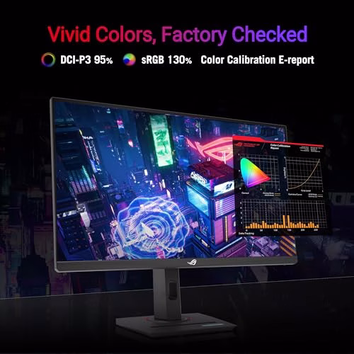 ASUS ROG Strix XG27UCS Monitor Gaming da 27” pollici 4K UHD (3840x2160), 160 Hz, 1ms (GTG), Fast IPS, Extreme Low Motion Blur Sync, G-Sync, DisplayWidget Center, USB Type-C, HDR, Nero