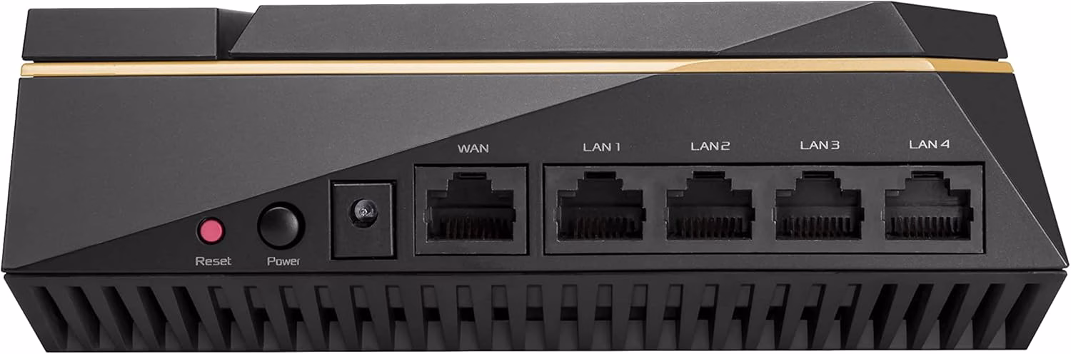 ASUS RT-AX92U AX6100 Router Gaming, Tri-Band WiFi 6 (802.11ax), 6100Mbps, AiMesh, AiProtection Pro, Controllo Parentale, WTFast Integrato Per i Giochi, VPN, Adaptive QoS, Banda DFS, Nero