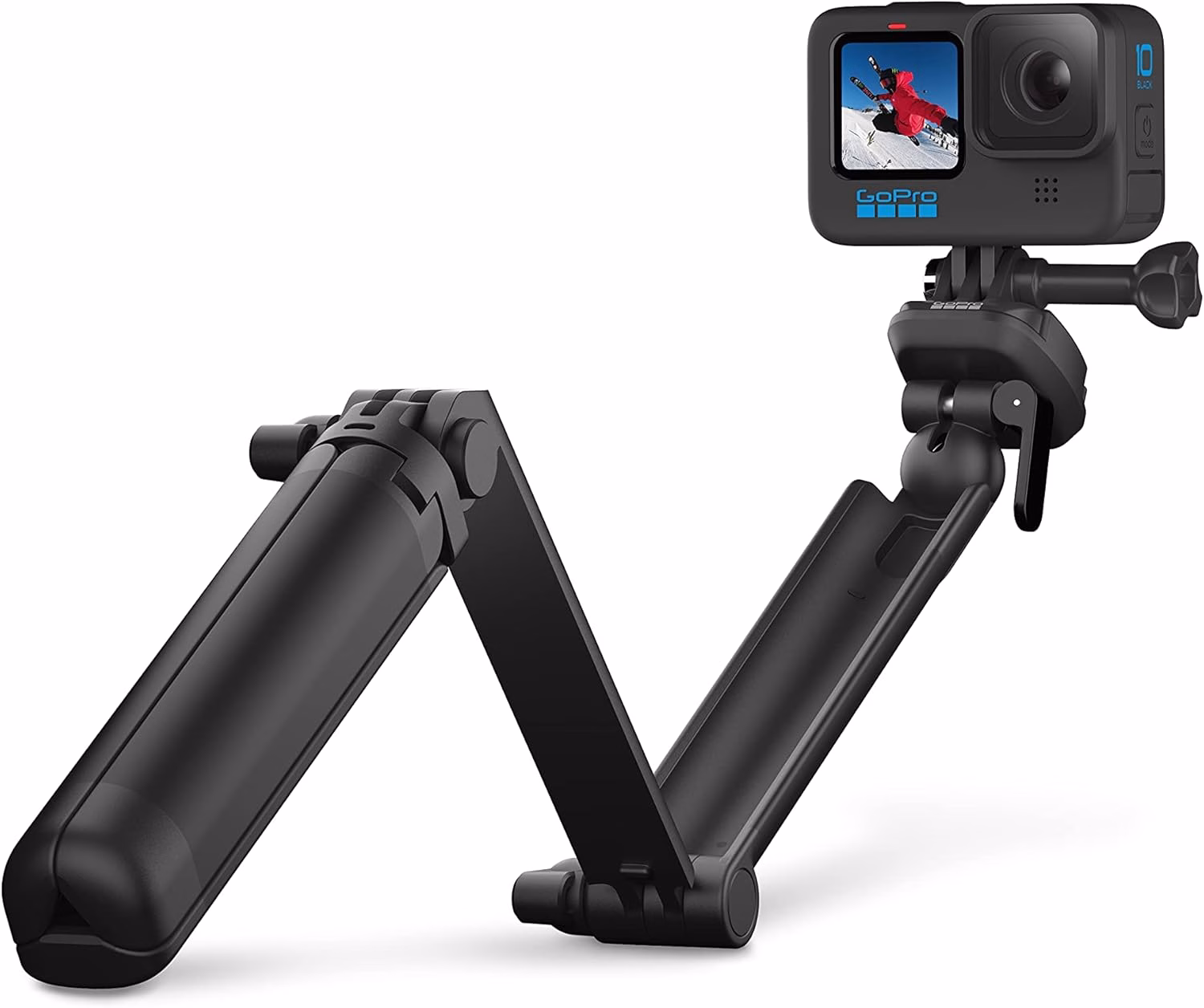 GoPro 3-Way 2.0 (Treppiedi/Impugnatura/Braccio) - Accessorio ufficiale GoPro, Nero