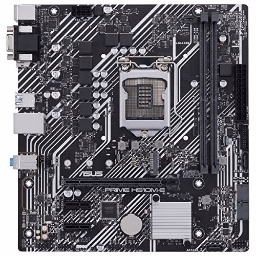 Asus PRIME H510M-E, Scheda madre micro ATX Intel H510 (LGA 1200), PCIe 4.0, M.2 32Gbps, Lan Intel 1 Gb, DisplayPort, HDMI, D-Sub, USB 3.2 Gen 1, SATA 6Gbps, porta COM, connettore RGB