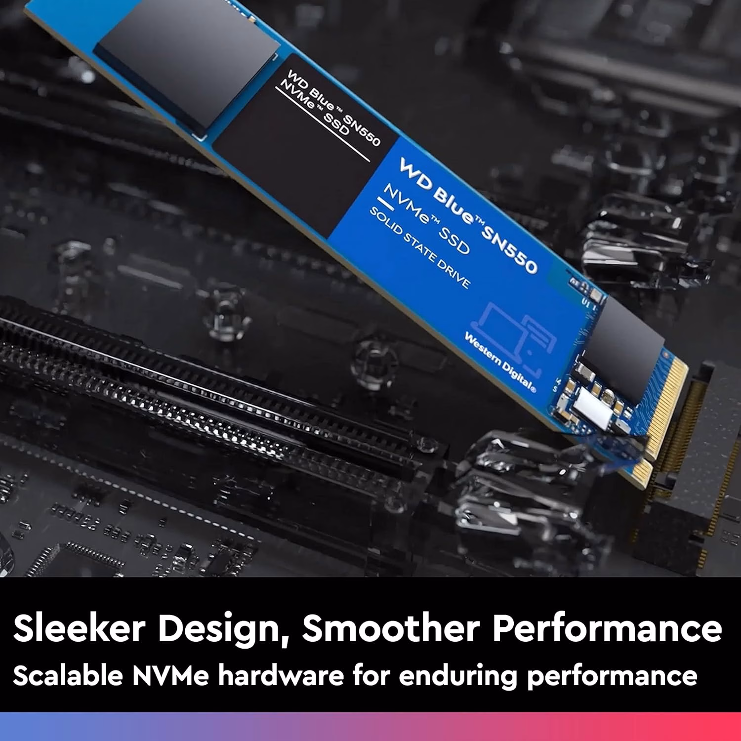 WD Blue SN550 500 GB SSD NVMe, Gen3 x 4 PCIe, M.2 2280, 3D NAND